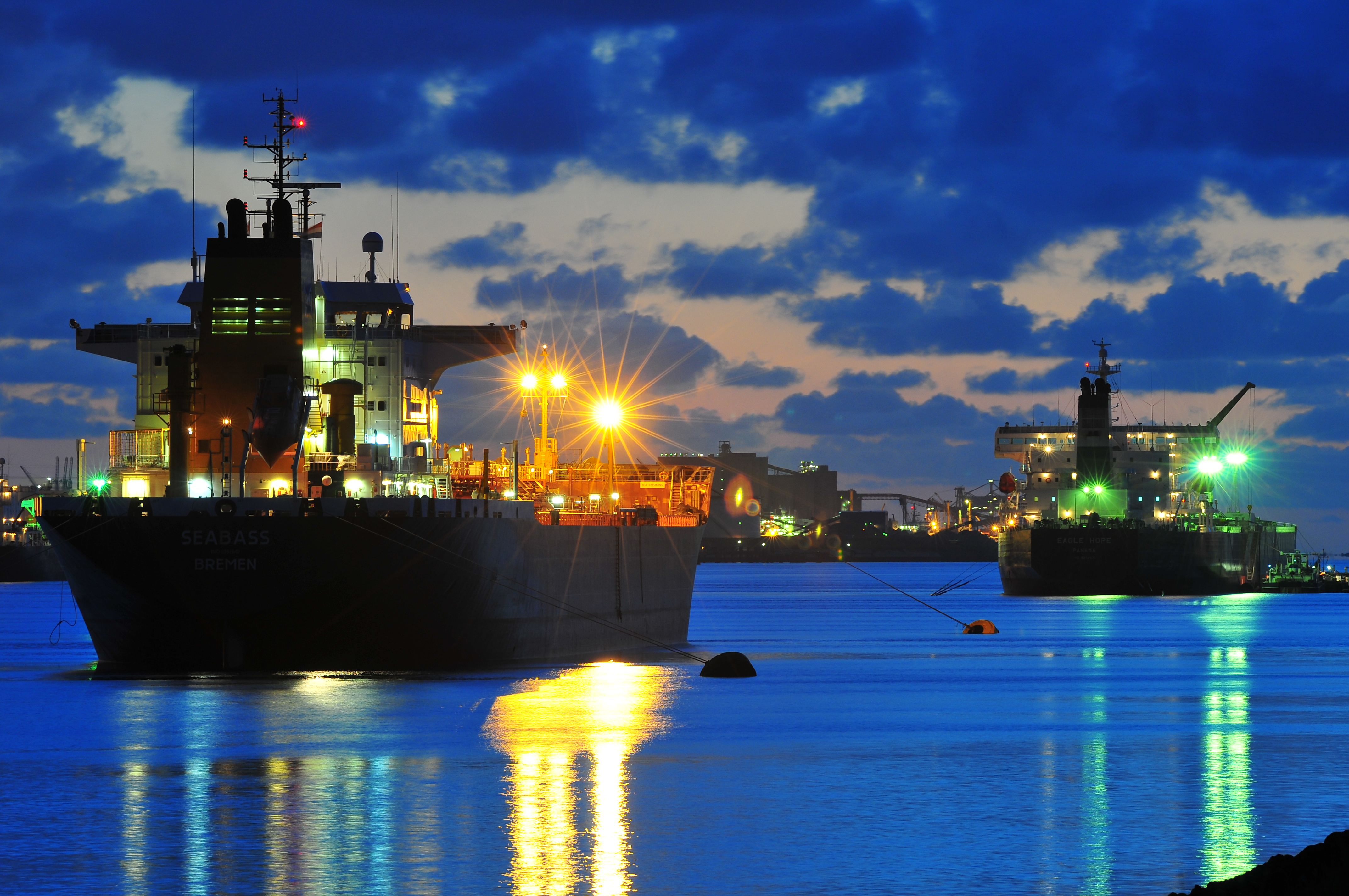 Vessel in harbour